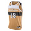 NBA Mænd Trøje Washington Wizards Kyshawn George 2025-26 Nike City Edition Gold Swingman